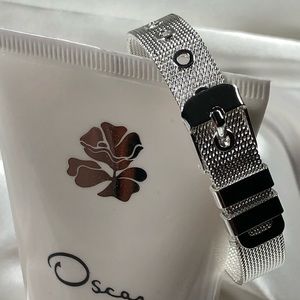 .925 Sterling Silver Collar Bracelet 7”-7.5”